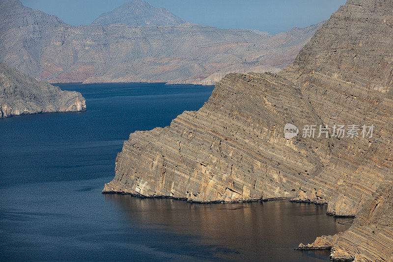 khor najd峡湾，阿曼musandam